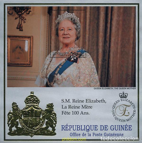 Sellos: 129081 MNH GUINEA 1999 CENTENARIO DE LA REINA MADRE