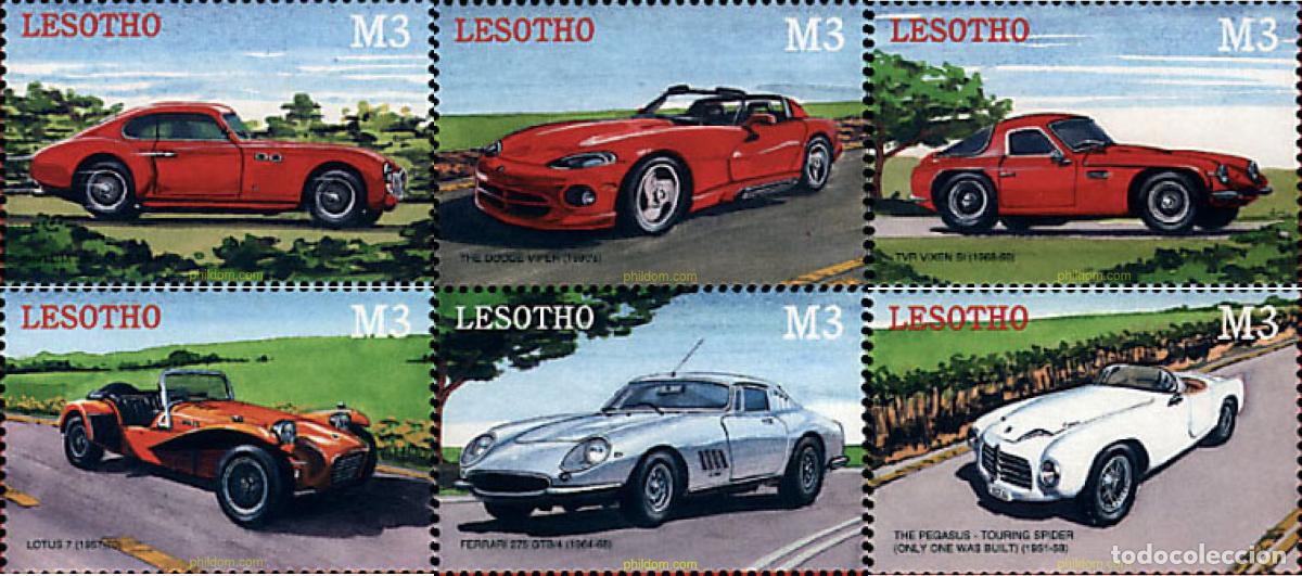 Sellos: 367298 MNH LESOTHO 2000 EL AUTOMOVIL (1945-1975)