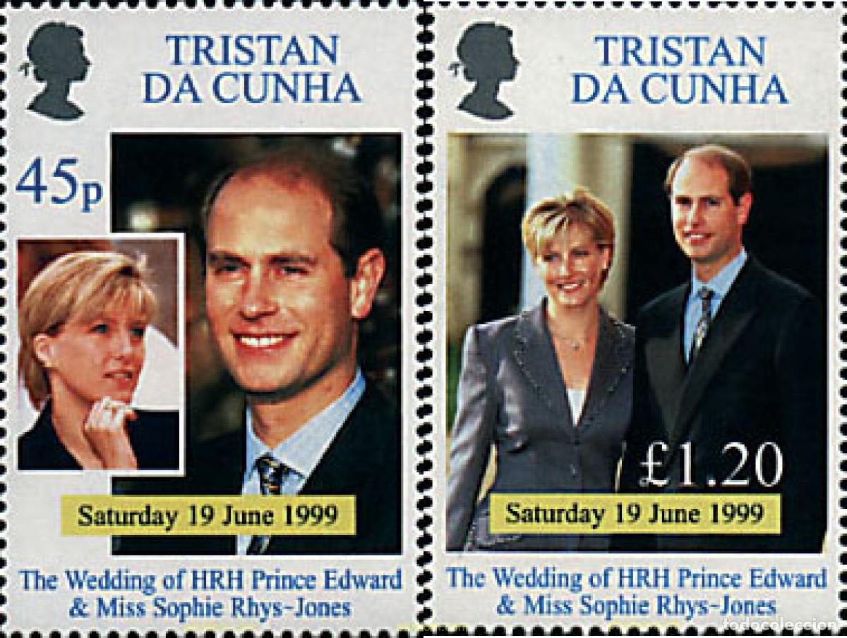 Sellos: 67488 MNH TRISTAN DA CUNHA 1999 BODA DEL PRINCIPE EDUARDO Y MISS SOFIA RHYS-JONES