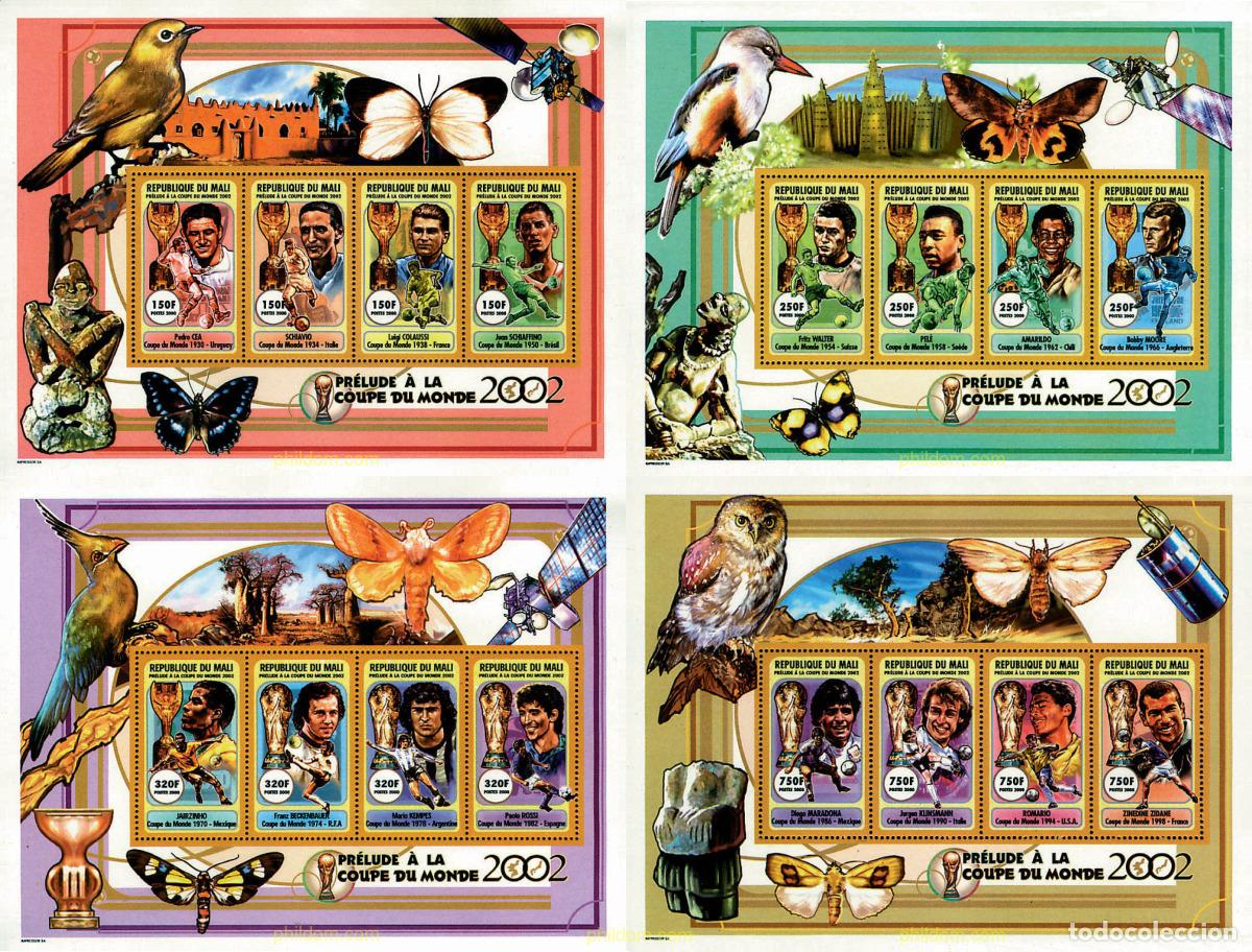 Timbres: 368275 MNH MALI 2000 PRELUDIO DE LA COPA DEL MUNDO DE FUTBOL 2002