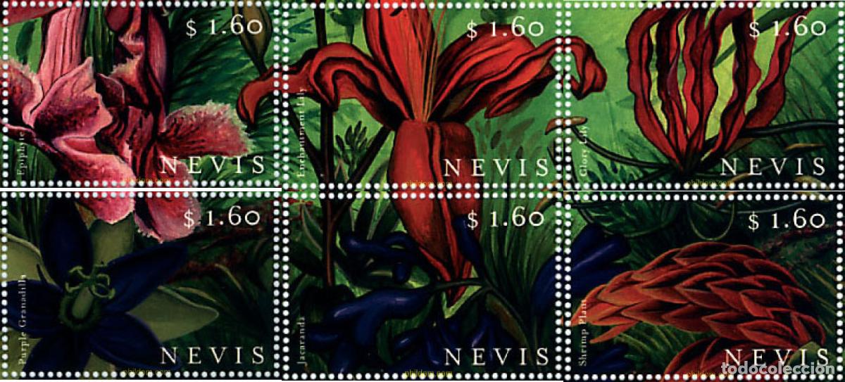 Sellos: 347568 MNH NEVIS 2000 FLORES DEL CARIBE