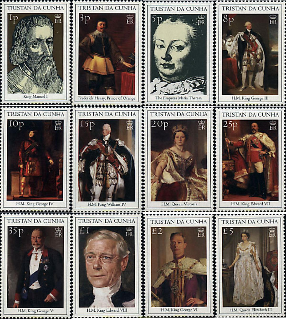 Sellos: 69499 MNH TRISTAN DA CUNHA 2000 MONARCAS