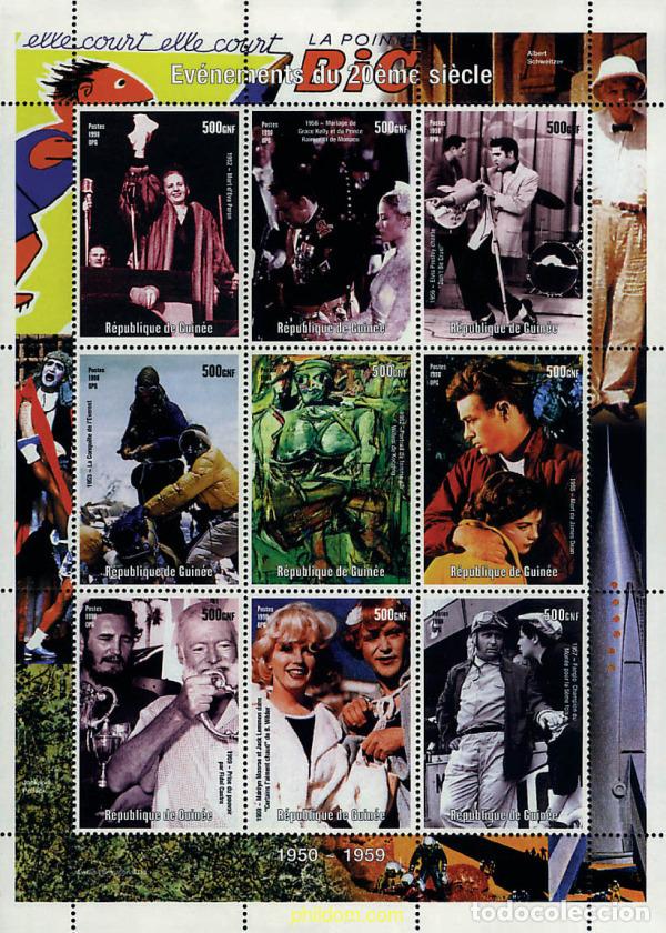 Sellos: 222148 MNH GUINEA 1998 ACONTECIMIENTOS DEL SIGLO XX (1950-1959)