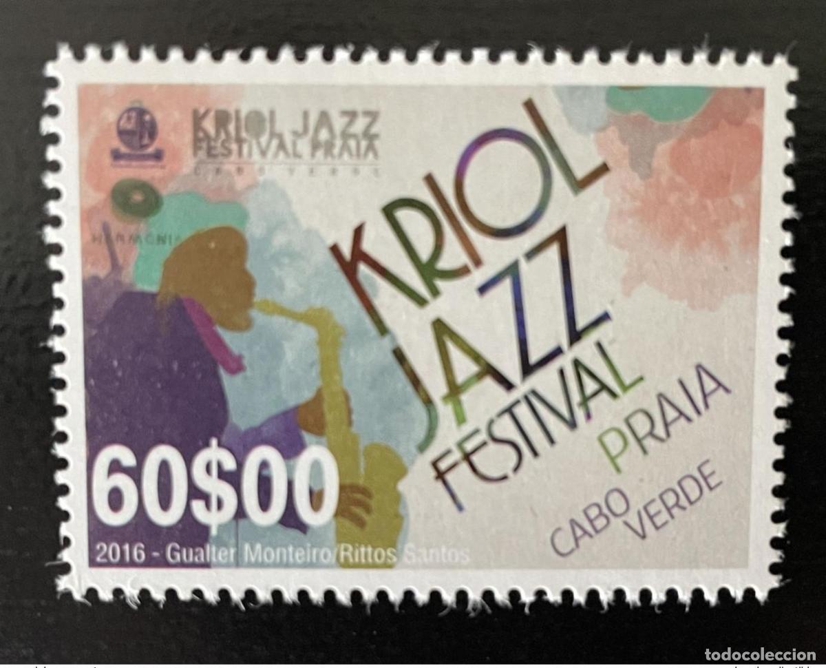 Sellos: Cabo Verde 2016 Mi. 1039 Kriol Jazz Festival M&uacute;sica