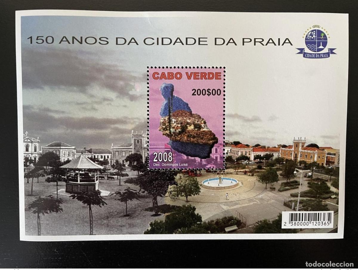 Sellos: Cabo Verde 2008 Mi. Bl. 40 150 a&ntilde;os Cidade da Praia Stadt Ville City S/S