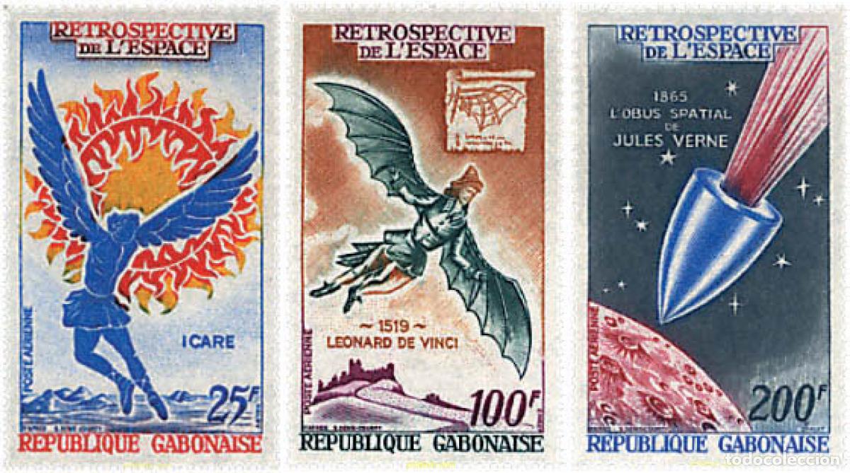 Sellos: 88783 MNH GABON 1970 RETROSPECTIVA DEL ESPACIO