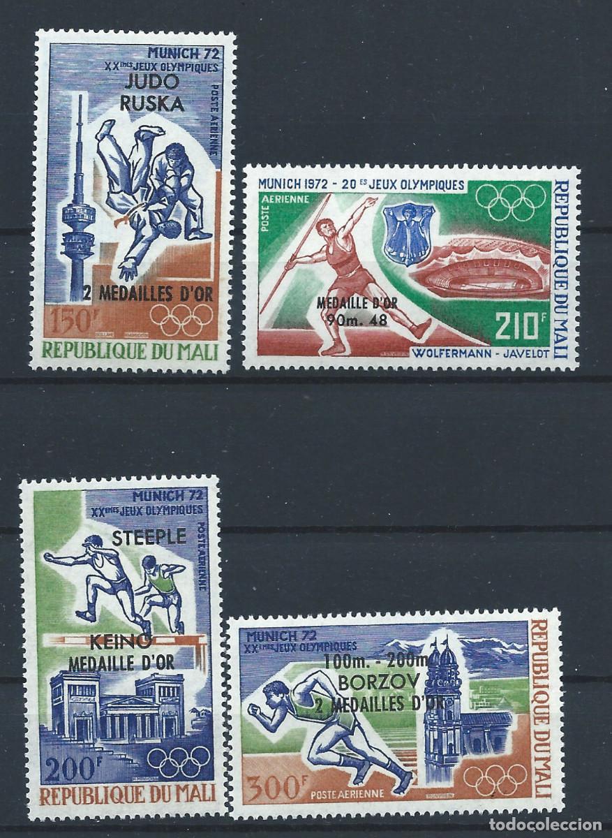 Sellos: Mali PA N&deg;165/68** (MNH) 1972 - J.O de Munich