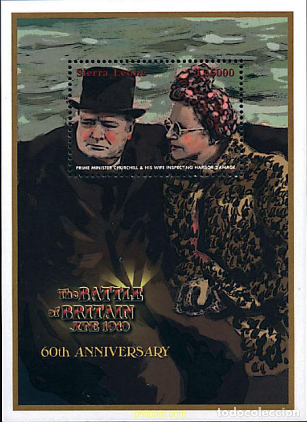 Sellos: 610000 MNH SIERRA LEONA 2001 60 ANIVERSARIO DE LA BATALLA DE GRAN BRETA&Ntilde;A