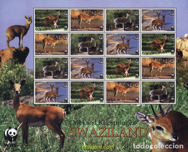 Sellos: 12725 MNH SWAZILANDIA 2001 ORIBI, KLIPSPRINGER