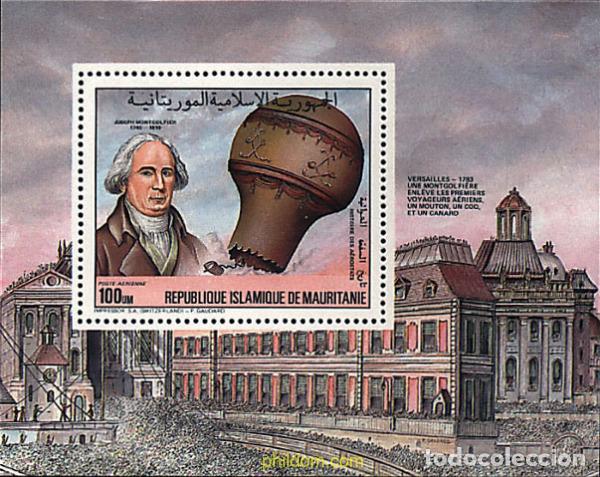 Sellos: 71307 MNH MAURITANIA 1983 ANIVERSARIO DEL PRIMER GLOBO