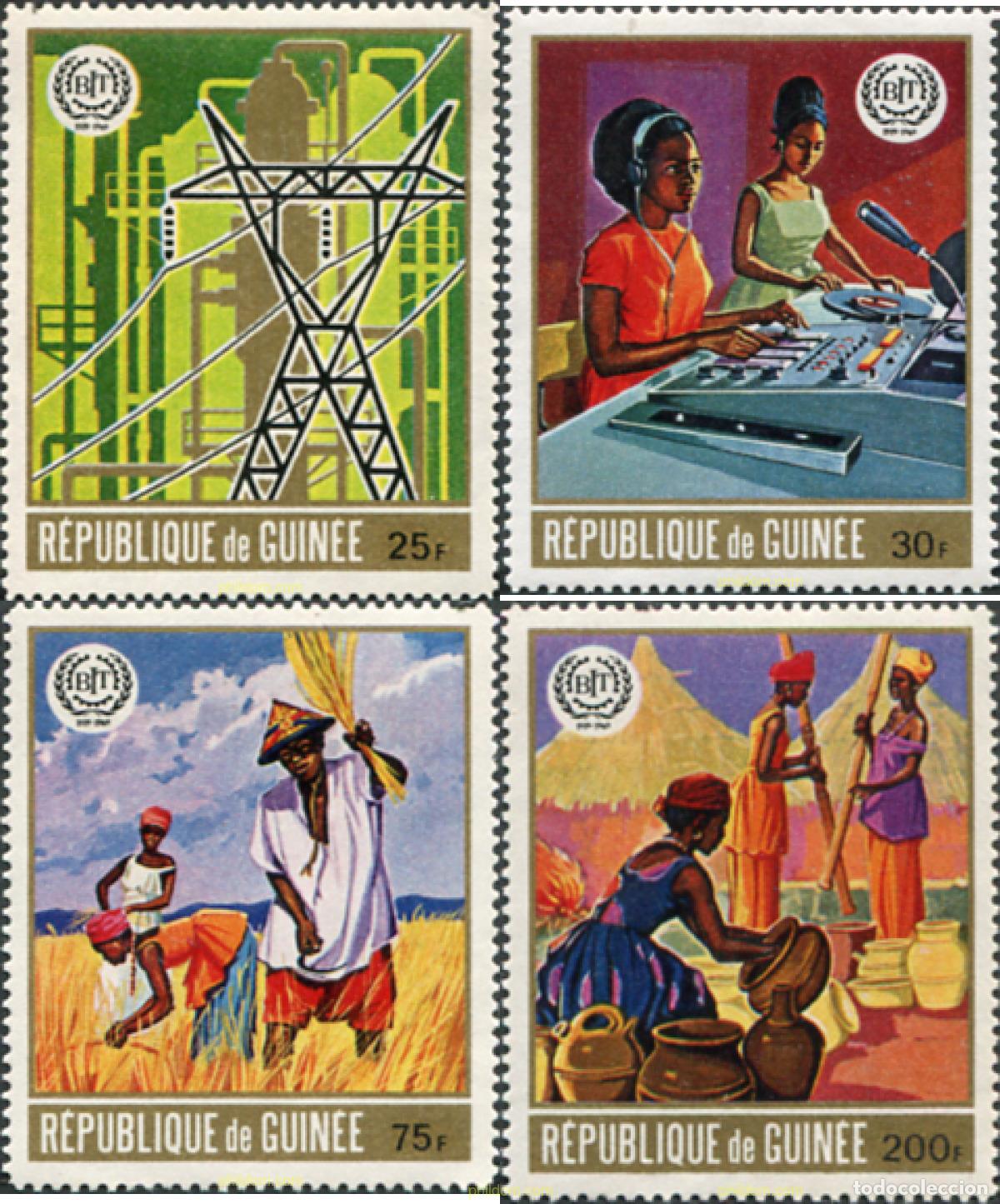 Stamps: 91211 MNH GUINEA 1969 50 ANIVERSARIO DE LA OIT (ORGANIZACION INTERNACIONAL DEL TRABAJO)