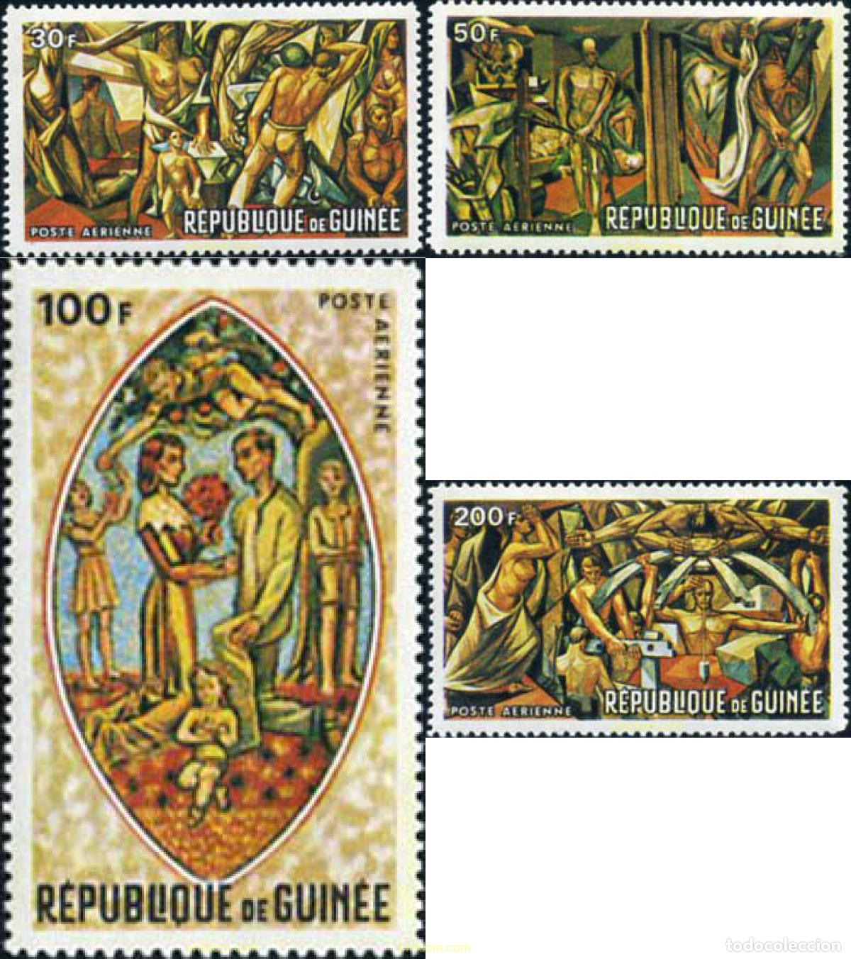 Sellos: 71781 MNH GUINEA 1967 PINTURAS CONTEMPORANEAS