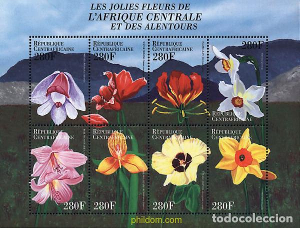 Sellos: 256494 MNH CENTROAFRICANA 2000 FLORES