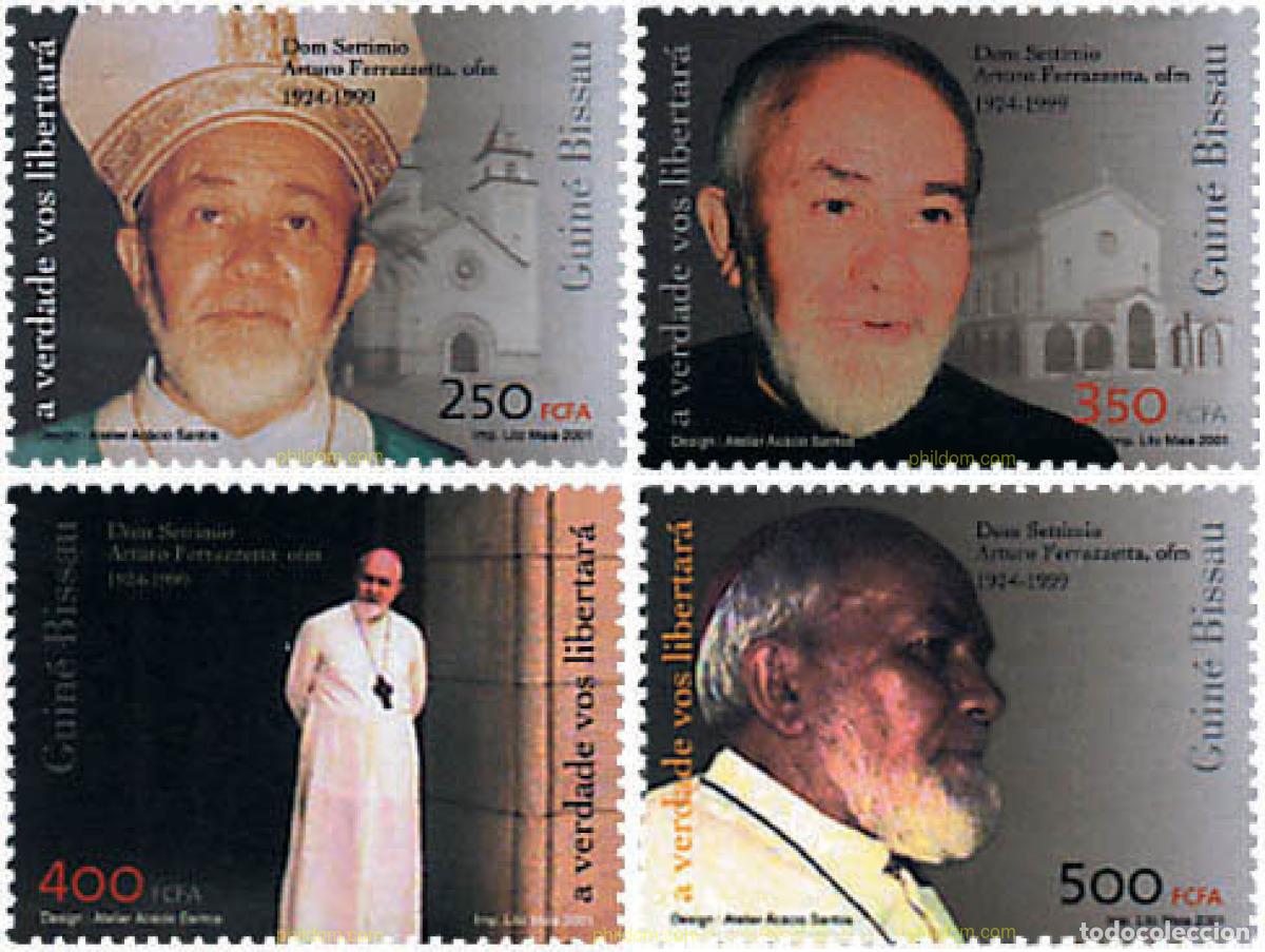 Sellos: 77535 MNH GUINEA BISSAU 2001 50 ANIVERSARIO DEL NACIMIENTO DE DON SETIMIO ARTURO FERRAZZETTA