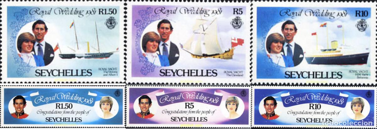 Sellos: 231405 MNH SEYCHELLES 1981 BODA DEL PRINCIPE CARLOS Y LADY DIANA SPENCER