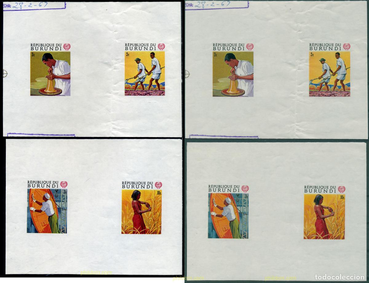 Francobolli: 202216 MNH BURUNDI 1969 50 ANIVERSARIO DE LA OIT (ORGANIZACION INTERNACIONAL DEL TRABAJO)