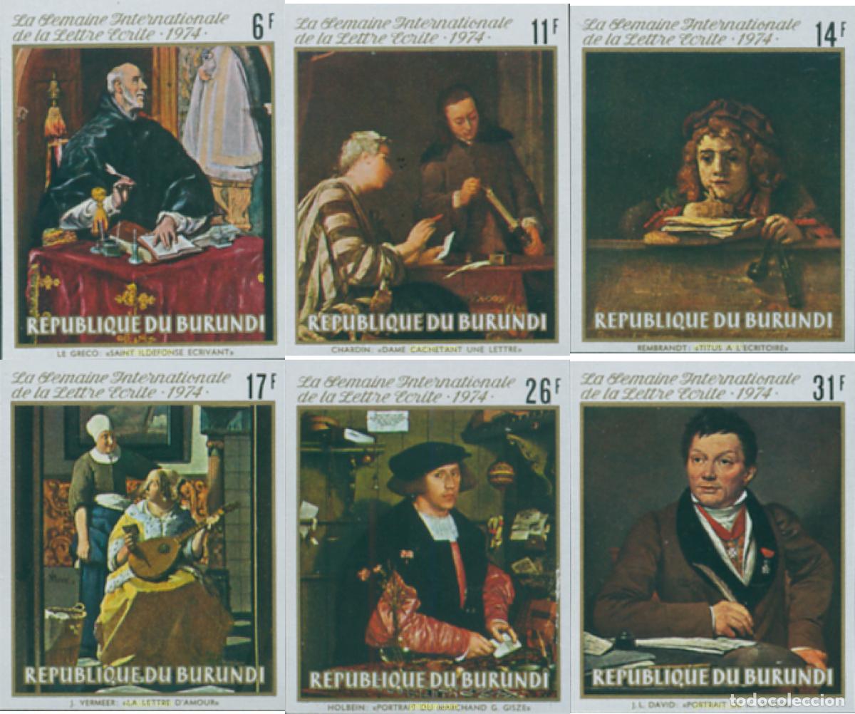 Sellos: 14776 MNH BURUNDI 1974 SEMANA INTERNACIONAL DE LA CARTA