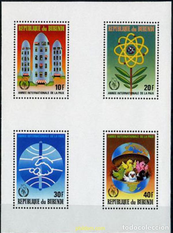 Sellos: 202734 MNH BURUNDI 1987 A&Ntilde;O INTERNACIONAL DE LA PAZ