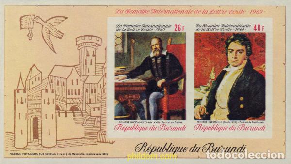 Sellos: 14836 MNH BURUNDI 1969 SEMANA INTERNACIONAL DE LA CARTA