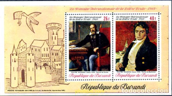 Sellos: 73437 MNH BURUNDI 1969 SEMANA INTERNACIONAL DE LA CARTA