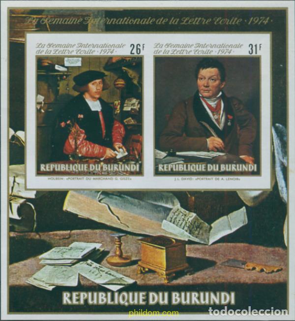 Stamps: 14857 MNH BURUNDI 1974 SEMANA INTERNACIONAL DE LA CARTA