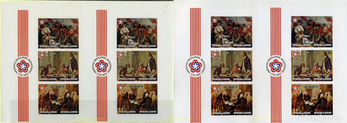 Stamps: 202324 MNH BURUNDI 1976 BICENTENARIO DE LOS ESTADOS UNIDOS