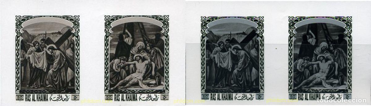Sellos: 221341 MNH RAS AL KHAIMA 1972 LA CRUCIFICCION DE CRISTO