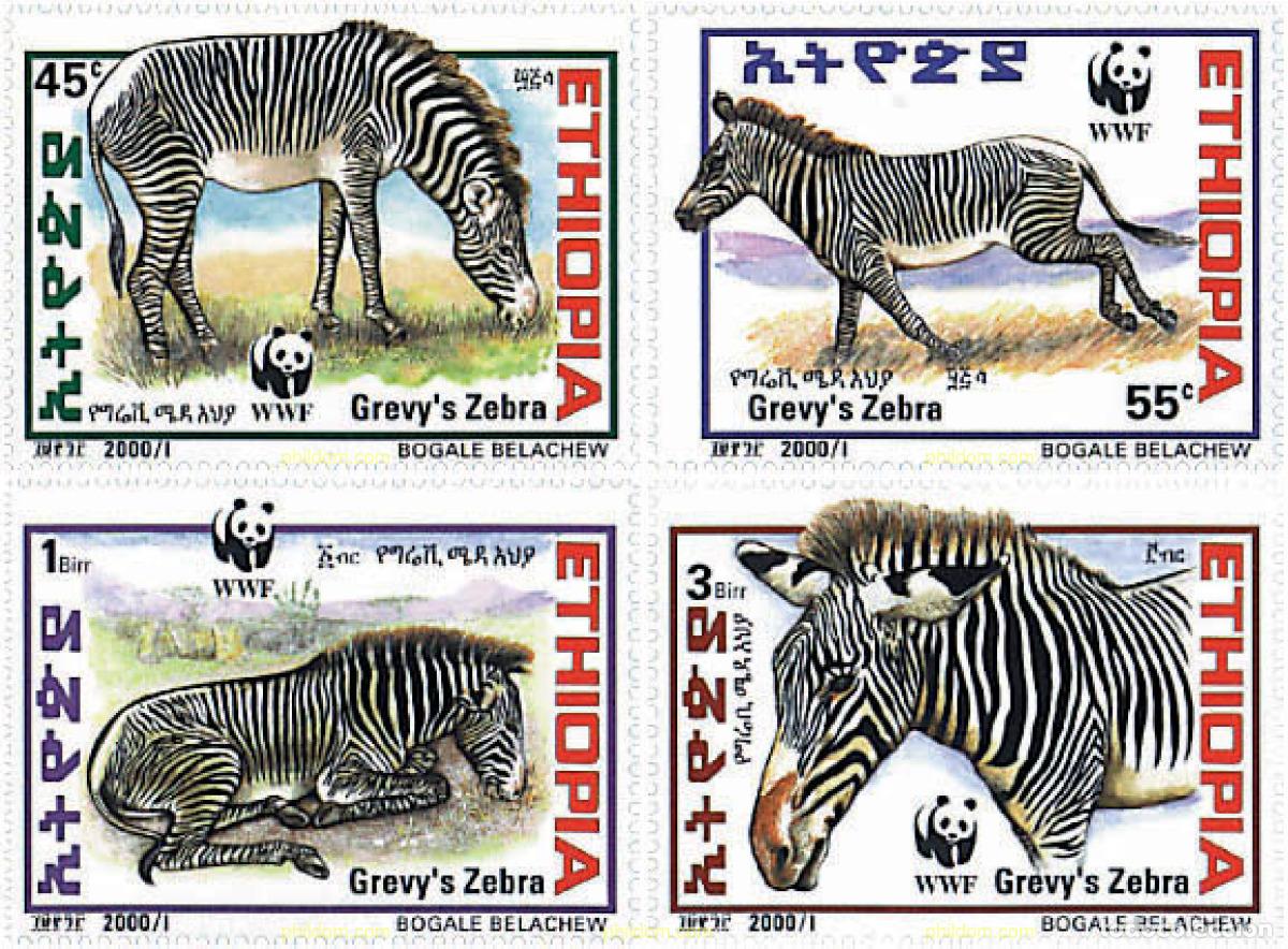 Sellos: 74239 MNH ETIOPIA 2001 CEBRA DE GREVY