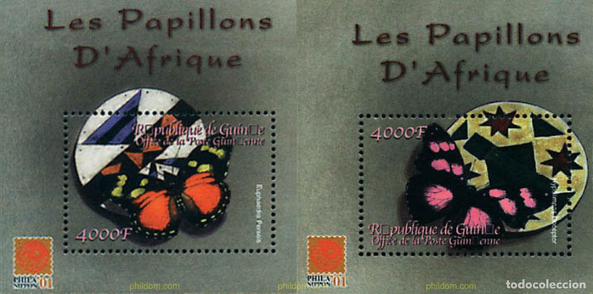 Sellos: 144768 MNH GUINEA 2001 MARIPOSAS DE AFRICA