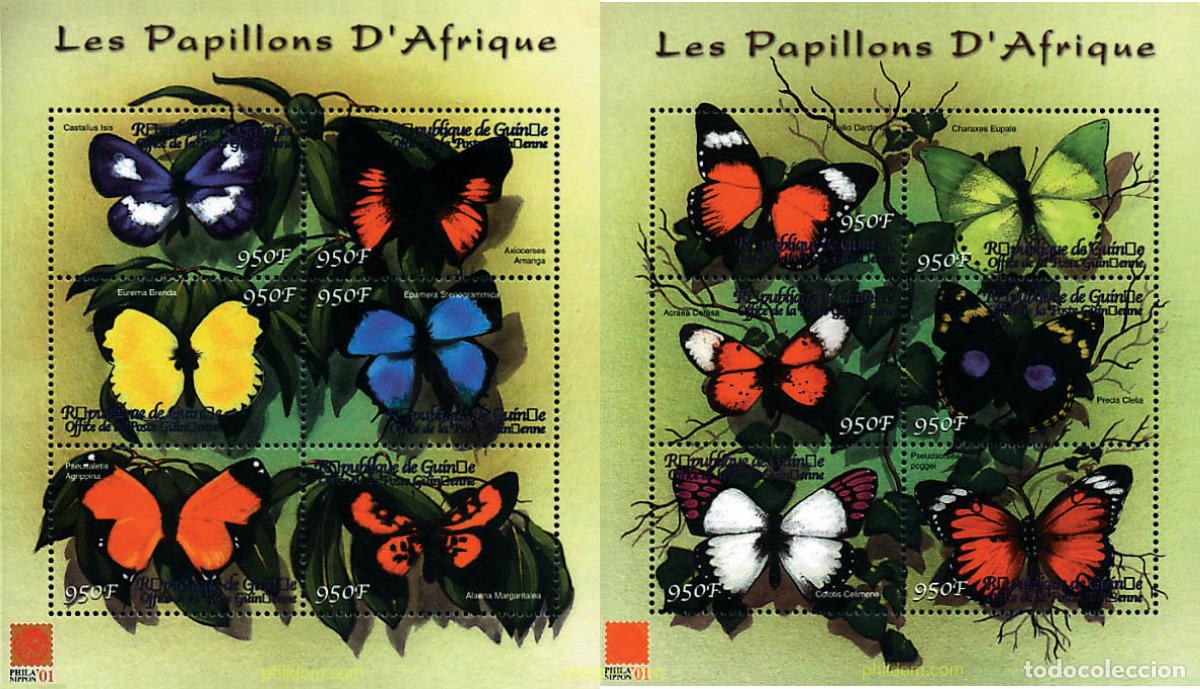 Sellos: 132790 MNH GUINEA 2001 MARIPOSAS