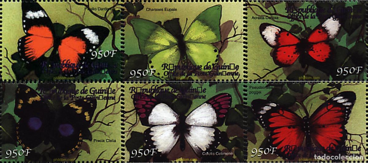 Sellos: 323754 MNH GUINEA 2001 MARIPOSAS