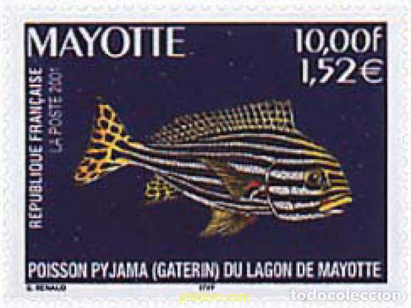 Sellos: 76476 MNH MAYOTTE 2001 PEZ