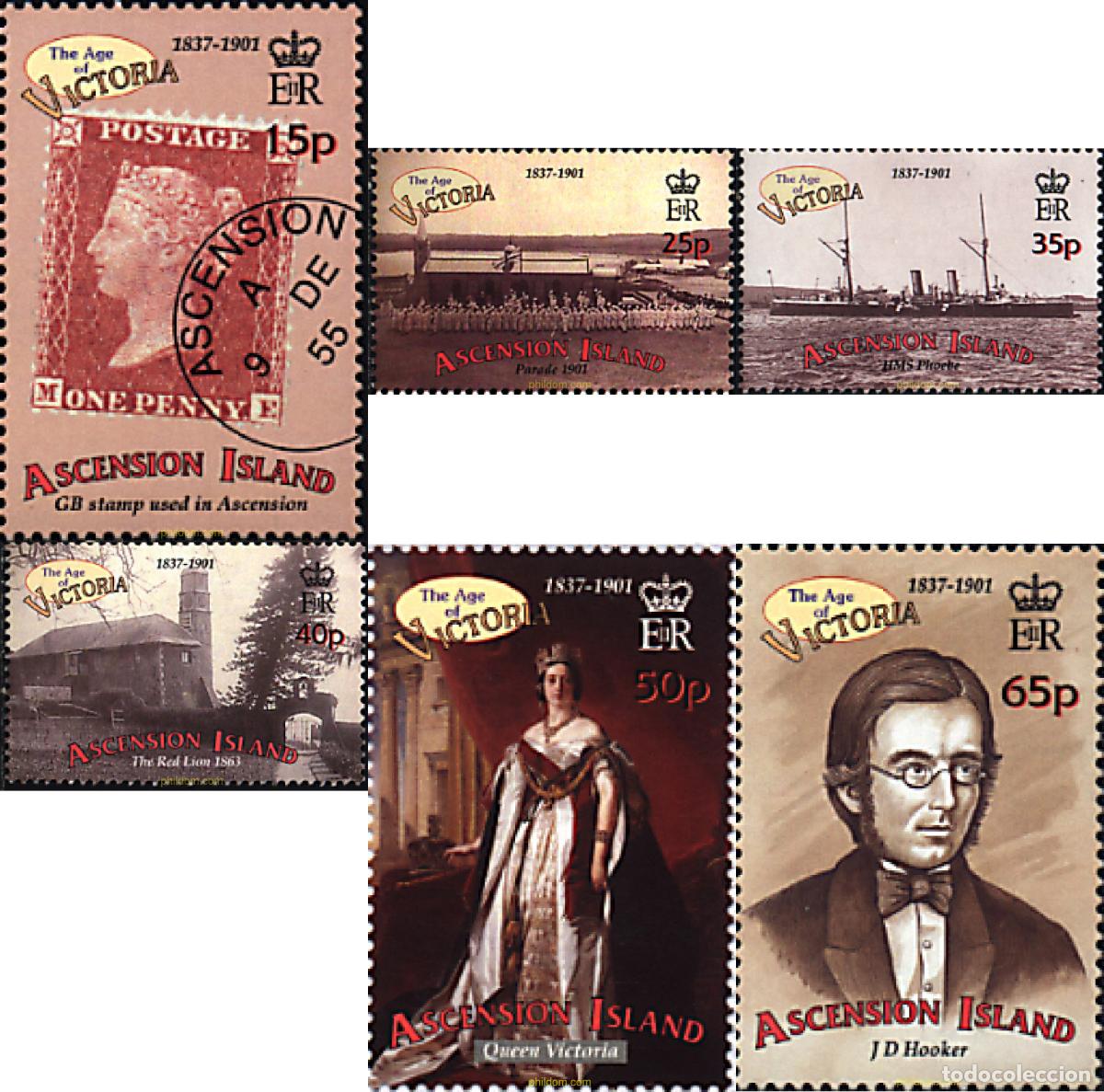 Sellos: 81038 MNH ASCENSION 2001 CENTENARIO DE LA MUERTE DE LA REINA VICTORIA