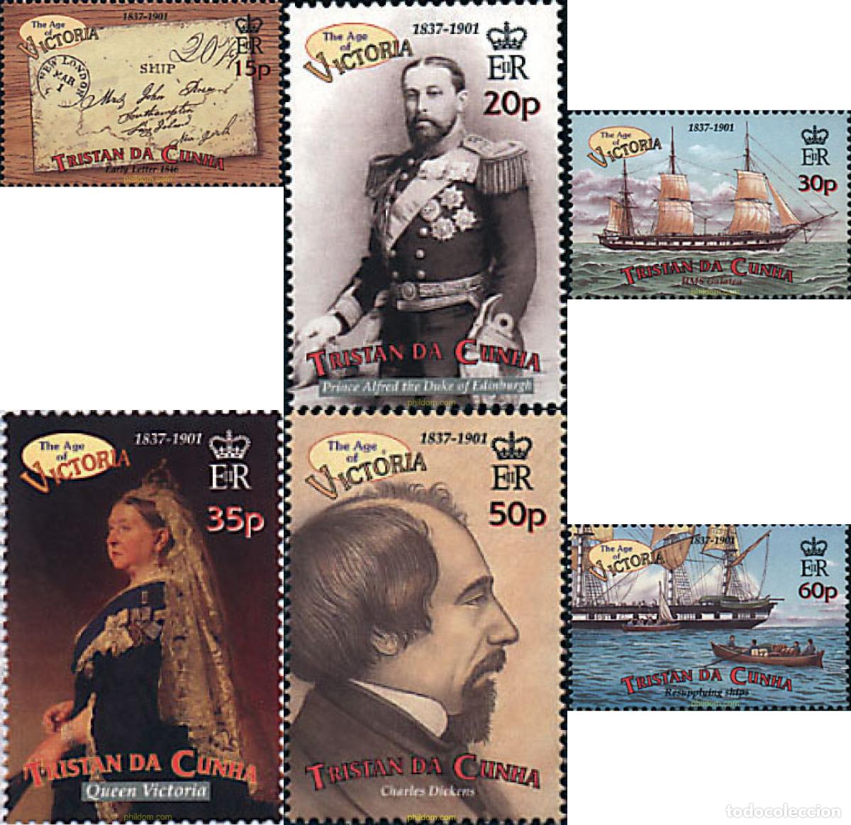 Sellos: 78379 MNH TRISTAN DA CUNHA 2001 CENTENARIO DE LA MUERTE DE LA REINA VICTORIA