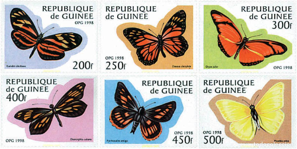 Sellos: 76159 MNH GUINEA 1998 MARIPOSAS