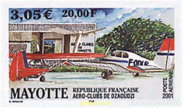 Sellos: 76477 MNH MAYOTTE 2001 AEROCLUB DE DZAOUDZI