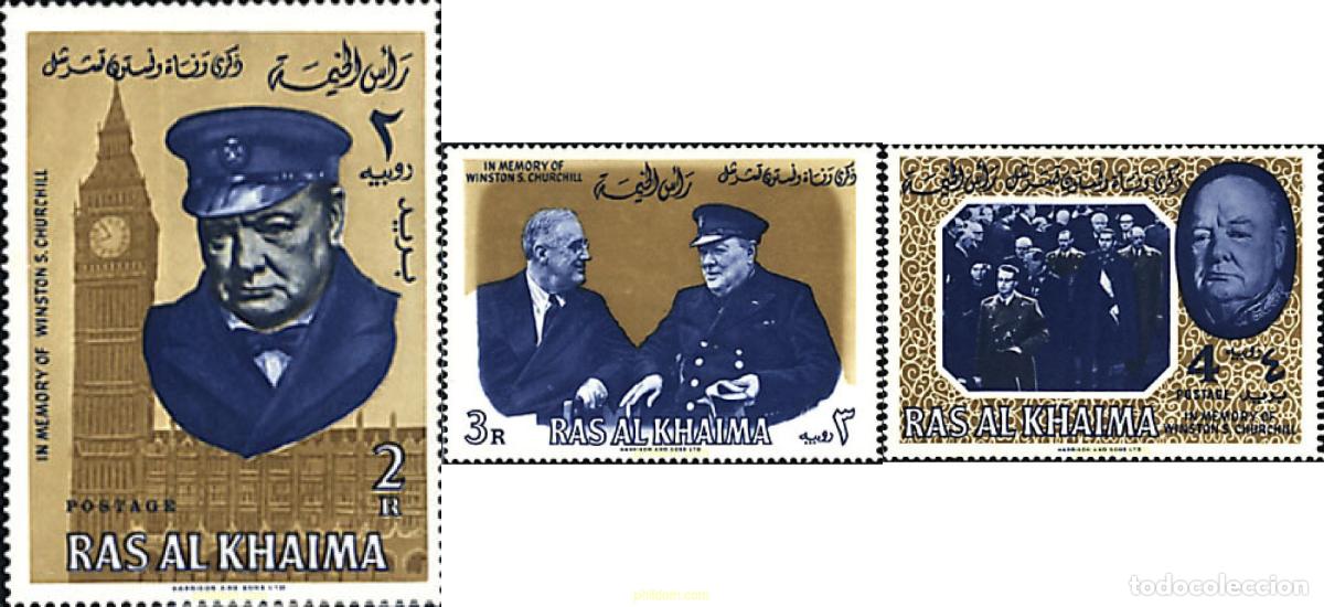 Sellos: 75987 MNH RAS AL KHAIMA 1965 EN MEMORIA DE SIR WINSTON CHURCHILL