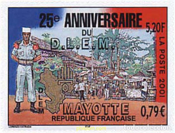 Sellos: 76479 MNH MAYOTTE 2001 25 ANIVERSARIO DEL DIEM