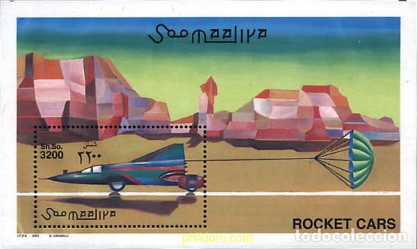 Sellos: 78357 MNH SOMALIA 2001 COCHES COHETE
