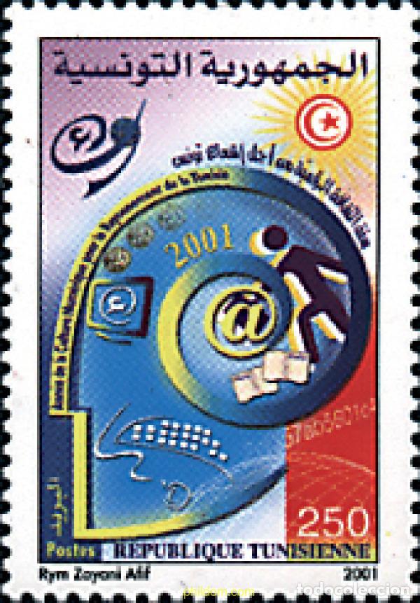 Sellos: 78984 MNH TUNEZ 2001 A&Ntilde;O INTERNACIONAL DE LA INFORMATICA