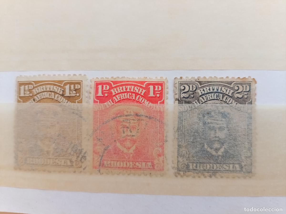 Sellos: 3 sellos de Rhodesia