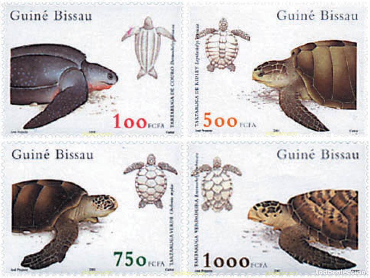 Selos: 77539 MNH GUINEA BISSAU 2001 TORTUGAS MARINAS