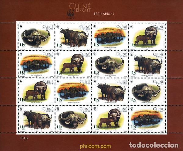 Selos: 12630 MNH GUINEA BISSAU 2002 BUFALO ARICANO