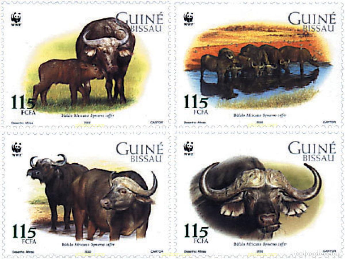 Selos: 91923 MNH GUINEA BISSAU 2002 BUFALO ARICANO