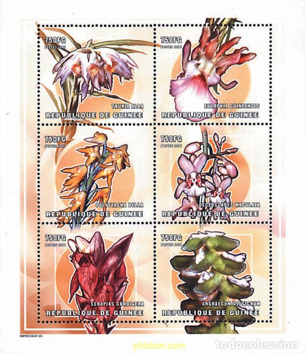 Sellos: 282475 MNH GUINEA 2001 ORQUIDEAS