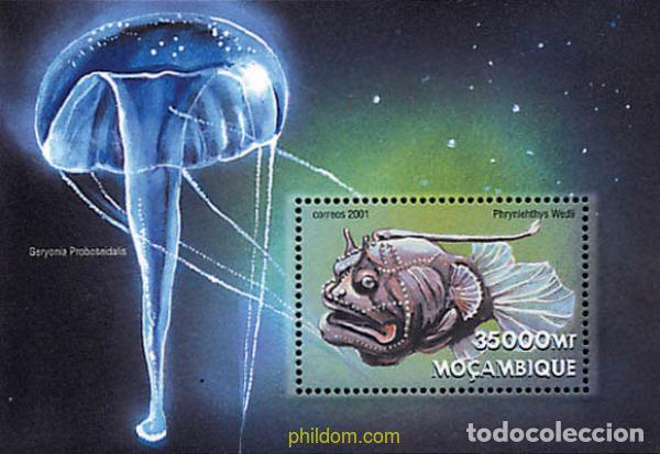 Sellos: 345909 MNH MOZAMBIQUE 2001 CRIATURAS DE LAS PROFUNDIDADES