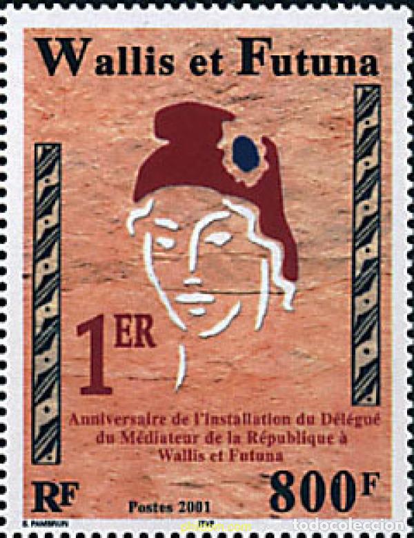 Sellos: 88769 MNH WALLIS Y FUTUNA 2001 ANIVERSARIO DE LA INSTALACION DEL DELEGADO DE MEDIACION DE LA REPUBL