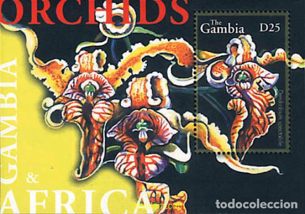 Sellos: 317127 MNH GAMBIA 2001 ORQUIDEAS DE GAMBIA