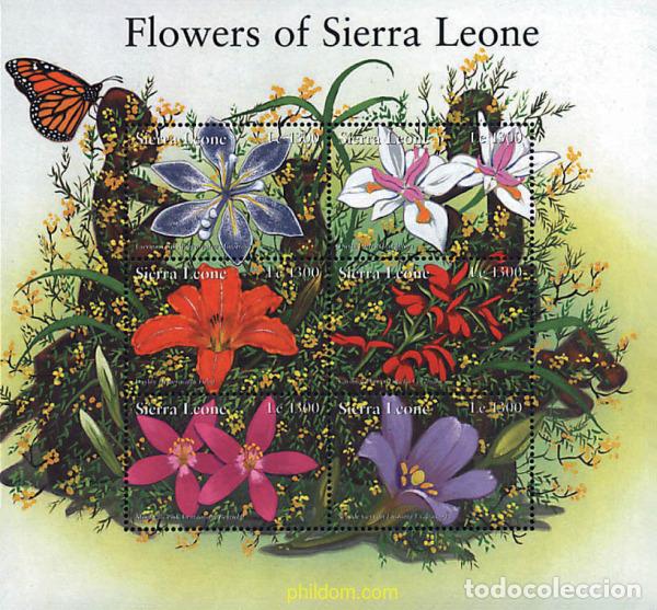 Sellos: 616759 MNH SIERRA LEONA 2002 FLORES DE SIERRA LEONA