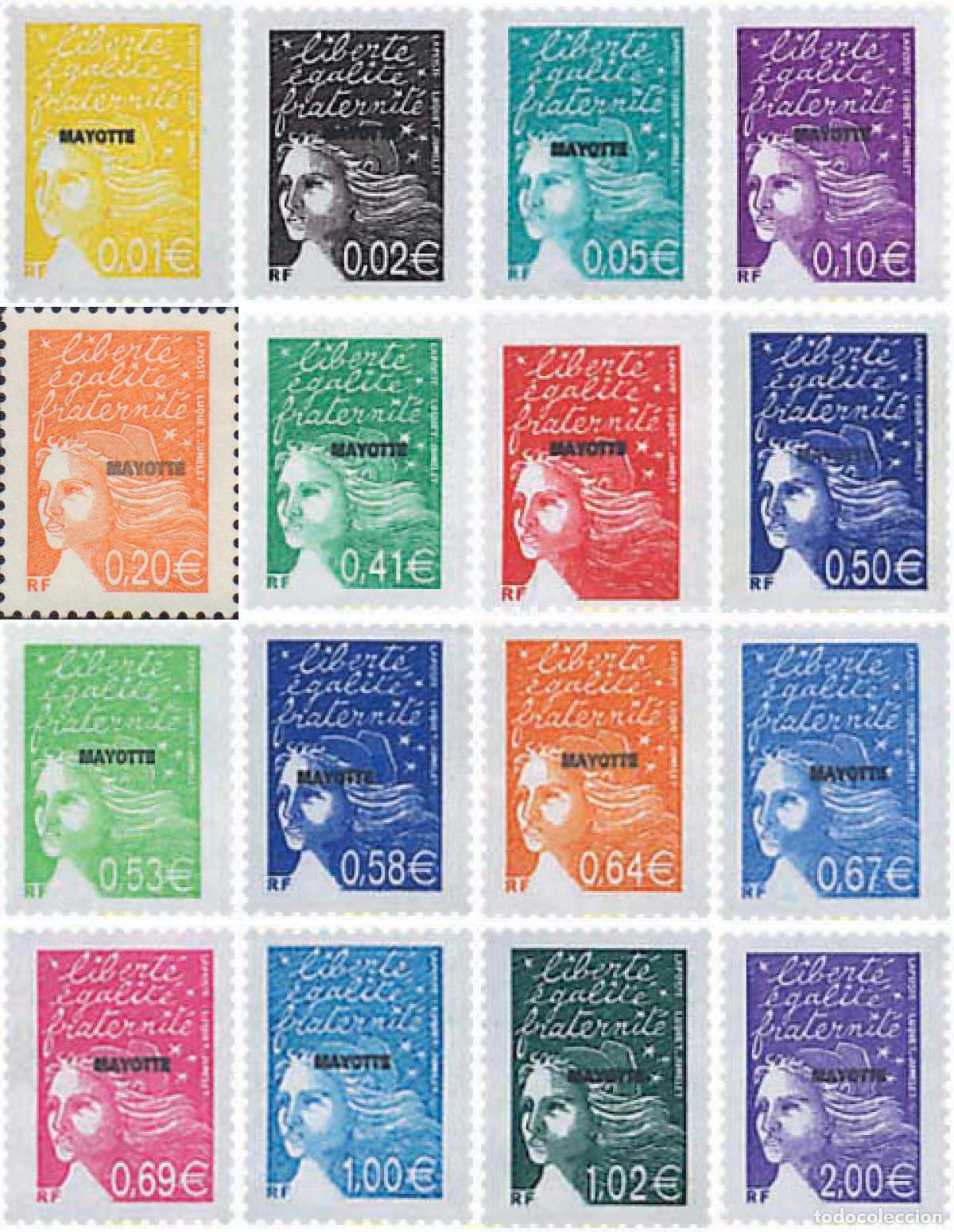 Sellos: 86185 MNH MAYOTTE 2002 MARIANNE
